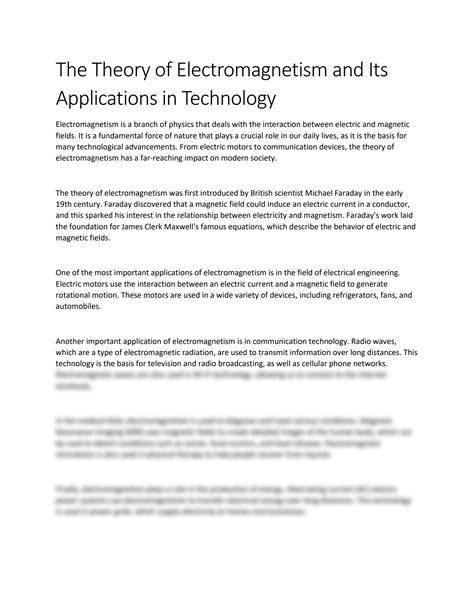Theory and Applications of Electromagnetism - RemNote - wintechmobiles.com