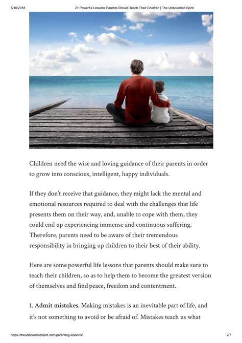 There are important psychological lessons parents should teach their ... - balustradellc