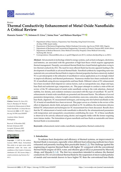 Thermal Conductivity Enhancement of Metal Oxide … - wintechmobiles.com