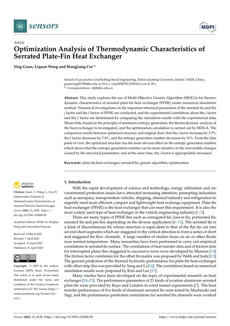 Thermodynamic characteristics of sub-atmospheric plate-fin heat ... - wintechmobiles.com