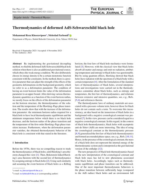 Thermodynamics and information recovery of Schwarzschild AdS black ... - wintechmobiles.com