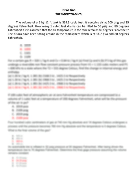 Thermodynamics Problems and Solutions: Ideal Gas Law - Student … - wintechmobiles.com