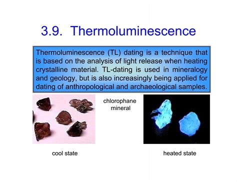Thermoluminescence dating - CAMEO - wintechmobiles.com