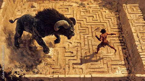Theseus and the Minotaur’s Labyrinth #mythology #thor #godofwar # ... - balustradellc
