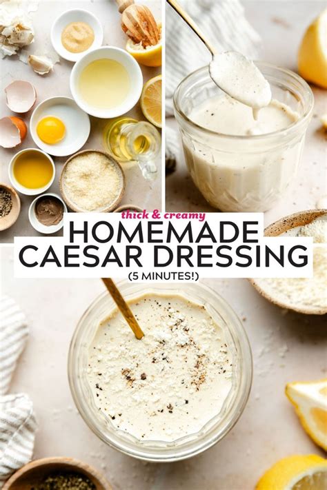 Thick and Creamy Homemade Caesar Dressing (5 … - balustradellc