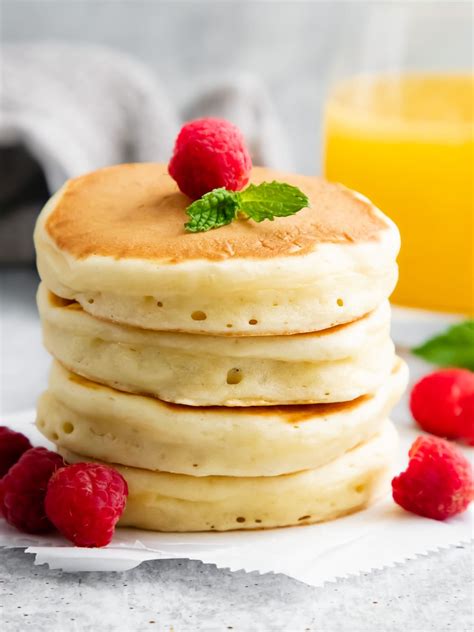 Thick and Fluffy Buttermilk Pancakes - The Recipe Rebel - balustradellc