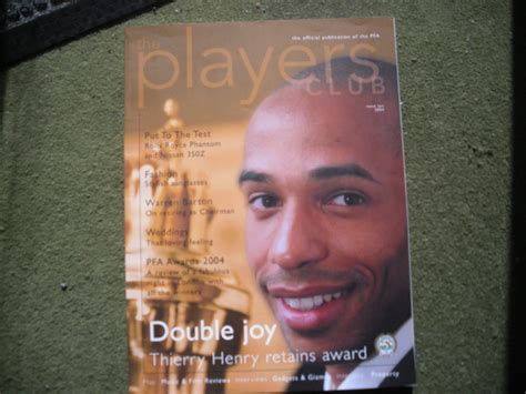 THIERRY HENRY Players Club Rare 2004 Magazine PFA eBay