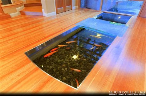 THIS KOI POND FLOOR IS INSANE Luxury Glass Floor Bedroom ... - balustradellc
