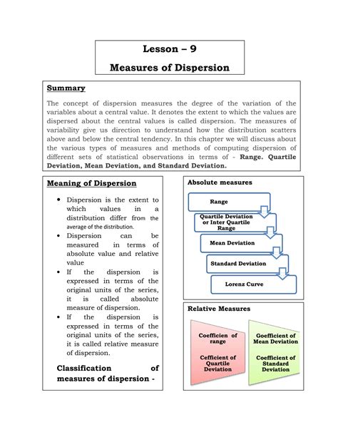 This page explains the concept of Measures of Dispersion, which ... - wintechmobiles.com