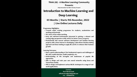 This playlist has 26 deep learning lectures. One of the best free ... - wintechmobiles.com