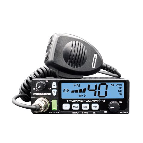 THOMAS - President 40 Channel AM/FM CB Radio with 7 Screen …