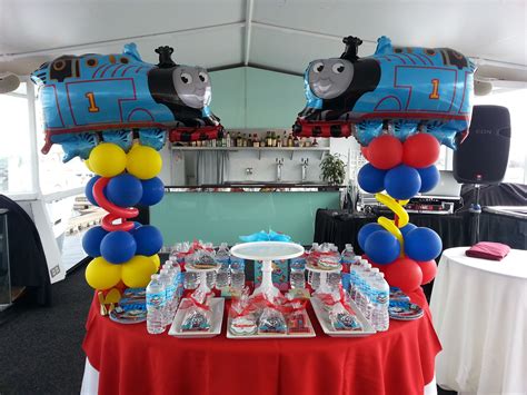 THOMAS TRAIN PARTY IDEAS AND BALLOON DECORATIONS