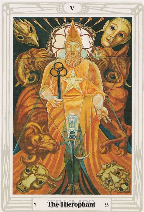 Thoth Hierophant Tarot Card Tutorial - Esoteric Meanings - balustradellc