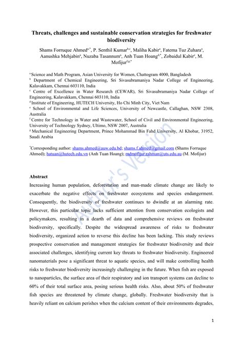 Threats, challenges and sustainable conservation strategies for ... - muktibox.com