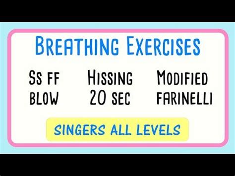 Three Breathing Exercise Compilation | Singers All ... - muktibox.com