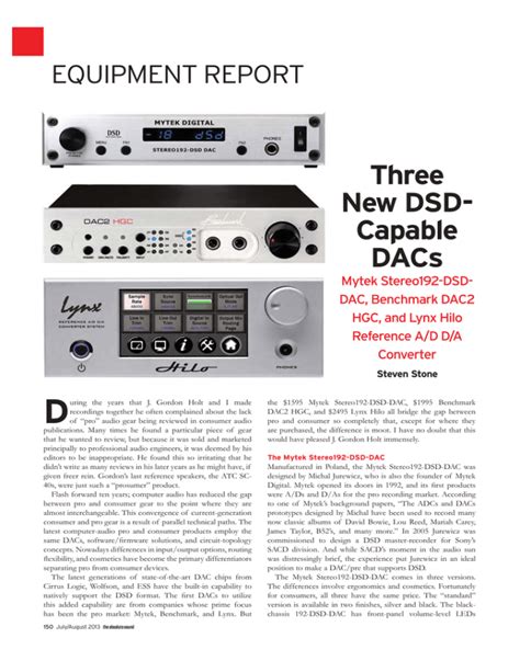 Three New DSD-Capable DACs - The Absolute Sound - balustradellc