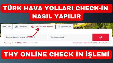 THY Online Check-in.