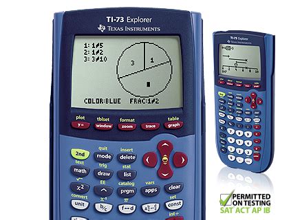 TI-73 with Graph Explorer Software Graphing Calculator