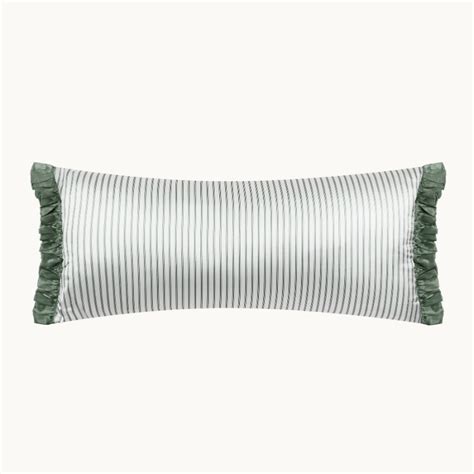 Ticking Ashdown Silk Decorative Pillow | Silk - balustradellc