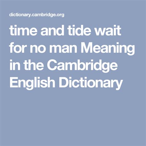 TIDE definition in the Cambridge English Dictionary