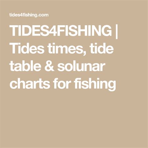 TIDES AND SOLUNAR CHARTS Sandwich - TIDES4FISHING