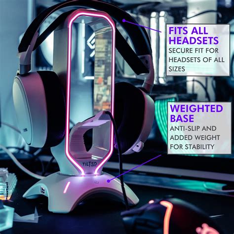 Tilted Nation RGB Headset Stand and Gaming … - balustradellc