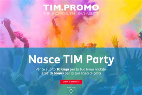 TIM Party: un mondo di regali per i clienti TIM We TIM