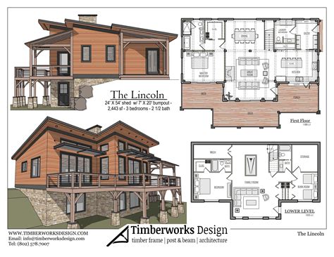 Timber Frame Home Plans & Designs by Hamill Creek Timber Homes - balustradellc
