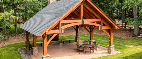 Timber Frame Pavilion Kits & Pergola Kits - DC Structures - balustradellc