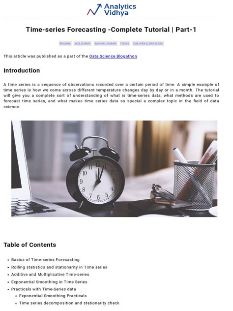 Time Series Forecasting: Complete Tutorial - Analytics … - wintechmobiles.com