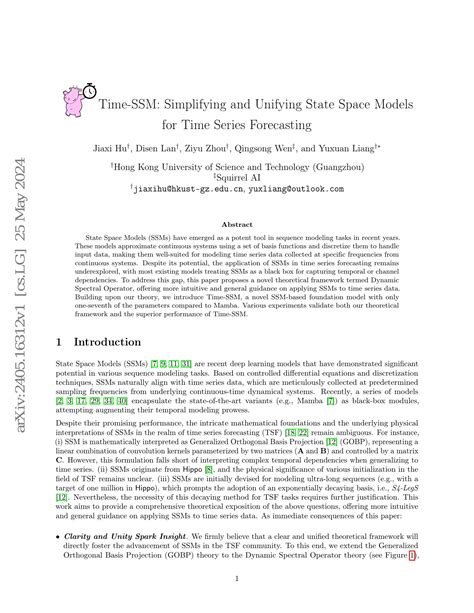 Time-SSM: Simplifying and Unifying State Space Models for Time Series ... - wintechmobiles.com