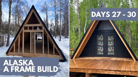 TIMELAPSE Building an A Frame Cabin from Scratch! YouTube