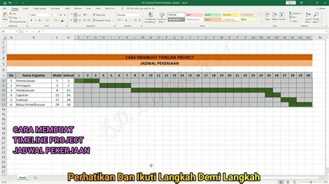 Timeline Pekerjaan Excel - balustradellc