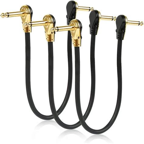 TIMESETL 3 Pack 12 Inch Guitar Patch Cable Ultra Quiet Instrument ... - balustradellc