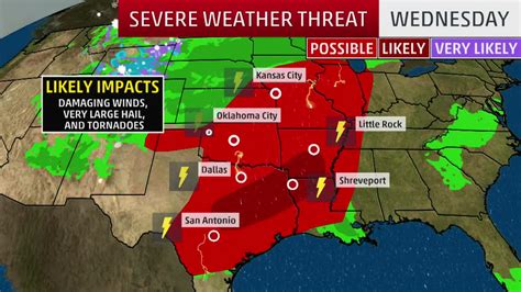 TIMING: When to expect severe weather threats in your area