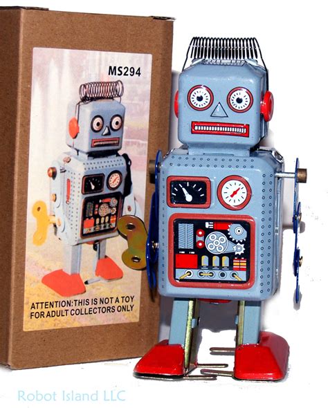 Tin Toy Robots - Etsy - balustradellc