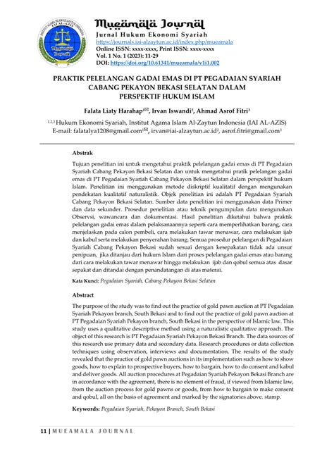 TINJAUAN EKONOMI ISLAM TERHADAP PRAKTIK GADAI EMAS DI PT. PEGADAIAN ... - balustradellc