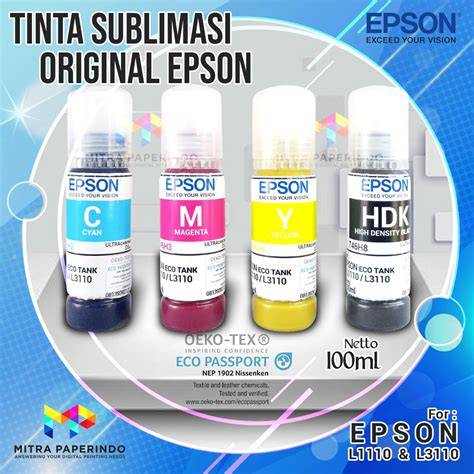 TINTA SUBLIM EPSON ORIGINAL HARGA PER BOTOL - raincitystudios.com