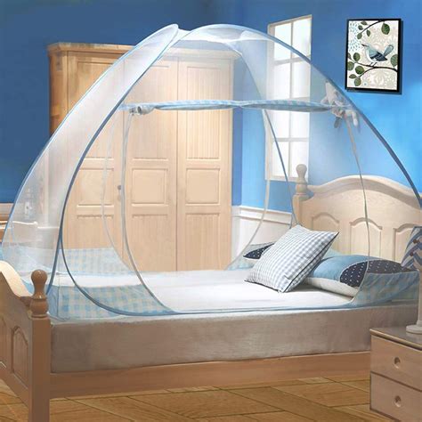 Tinyuet Pop-Up Mosquito Net for Bed - Double Door Portable Bed … - balustradellc