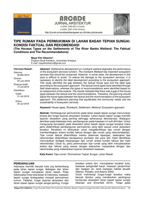 Tipe Rumah pada Permukiman di Lahan Basah Tepian Sungai ... - Unika - balustradellc