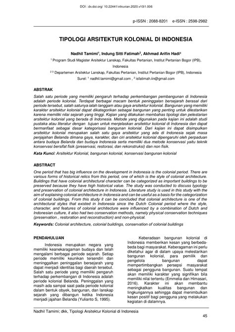 TIPOLOGI ARSITEKTUR KOLONIAL DI INDONESIA - balustradellc