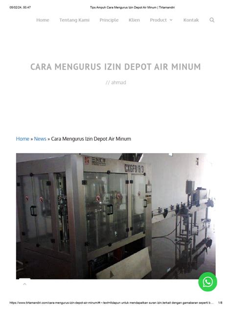 Tips Ampuh Cara Mengurus Izin Depot Air Minum - balustradellc