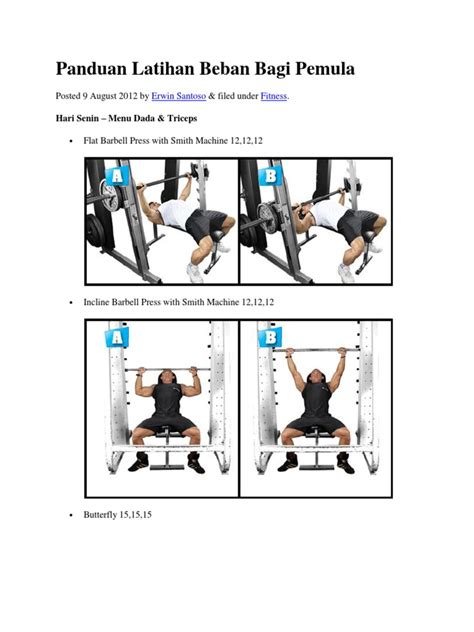 Tips Latihan Beban bagi Pemula - AI Care - balustradellc