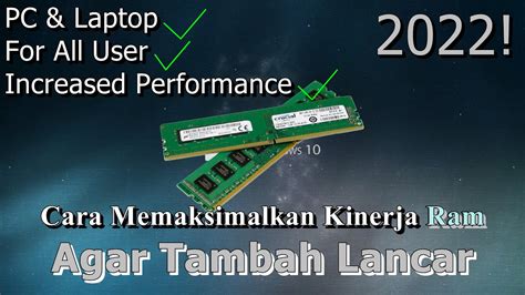 Tips Memaksimalkan RAM Laptop - Vistek - muktibox.com