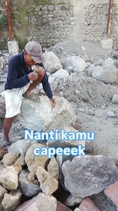 TIPS PALING EFEKTIF...!!! MEMBELAH BATU BESAR,,, PAKAI ALAT MANUAL ... - balustradellc