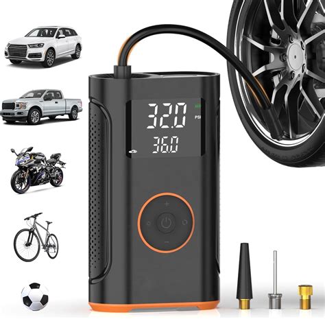 Tire Inflator L7S Portable Air Compressor Cordless Bike Air Pump with ... - balustradellc