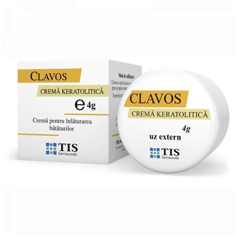 TIS FARMACEUTIC CLAVOS CREMA KERATOLITICA 4G