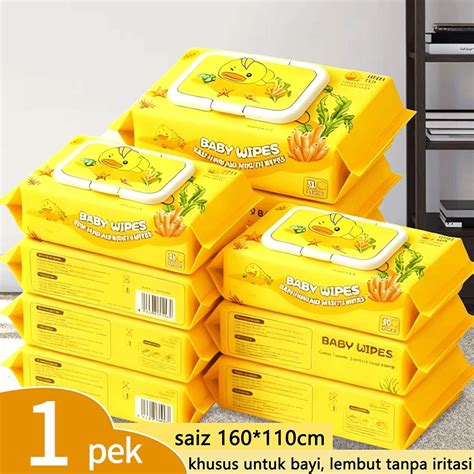 Tisu Basah Bayi 1pack & 5pack 80 Lembar Parfum Perlindungan Kulit Bayi ... - raincitystudios.com