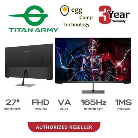 TITAN ARMY 27 INCH FULL HD 165HZ 1MS FLAT GAMING …