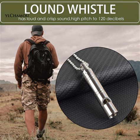 Titanium Emergency Survival Whistle High Decibel Survival ... - eBay - balustradellc